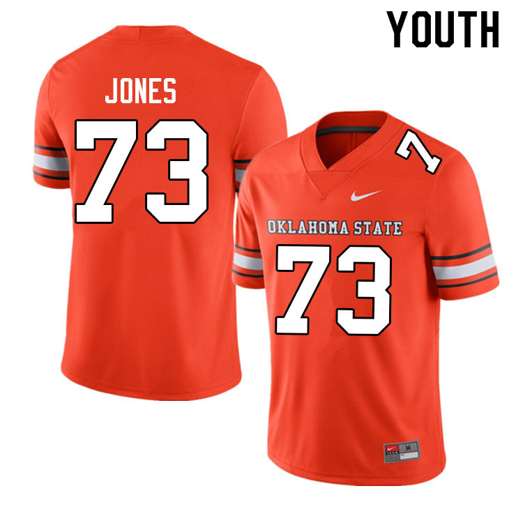 Youth #73 Darian Jones Oklahoma State Cowboys College Football Jerseys Sale-Alternate